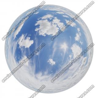 HDRi Skydome of Blue Clouded Sky 16K